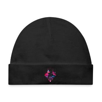 Retro Auto Mann Vaporwave Stadt Synthwave 90er - Baby Premium Organic Mütze - Schwarz - Vorne