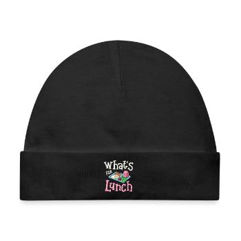 Mittagessen Cafeteria Crew - Baby Premium Organic Mütze - Schwarz - Vorne