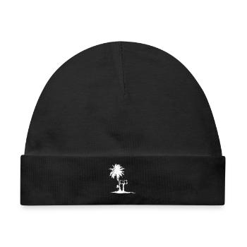 Basketballkorb Grafik - Baby Premium Organic Mütze - Schwarz - Vorne