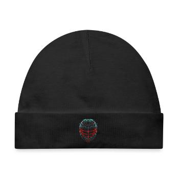 Lacrosse Helm Retrowave - Baby Premium Organic Mütze - Schwarz - Vorne