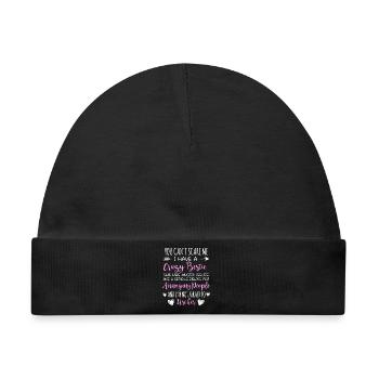 Crazy Bestie Sarkastisches Zitat-Design - Baby Premium Organic Mütze - Schwarz - Vorne