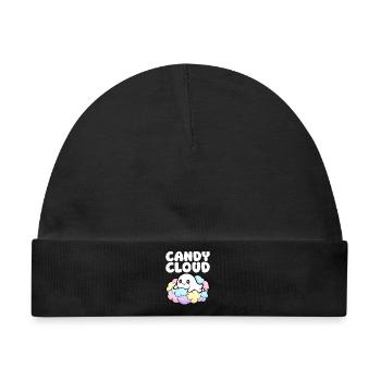CANDY CLOUD - GEIST HALLOWEEN - Baby Premium Organic Mütze - Schwarz - Vorne