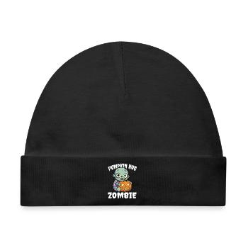 KÜRBIS UMARMUNG ZOMBIE - ZOMBIE HALLOWEEN - Baby Premium Organic Mütze - Schwarz - Vorne