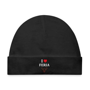 Ich liebe Feria Taurus - Baby Premium Organic Mütze - Schwarz - Vorne