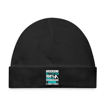 Kunstspringen Turmspringer Sprungbrett - Baby Premium Organic Mütze - Schwarz - Vorne