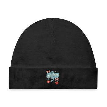 Coquette Ästhetik Schleifenmuster Girly Pastell - Baby Premium Organic Mütze - Schwarz - Vorne