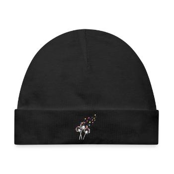 Löwenzahn-Billardkugel, lustiges Queue, Sportkunst - Baby Premium Organic Mütze - Schwarz - Vorne