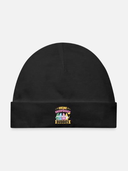 Gartenzwerg Kostüm Gnomefähigen Buddies Gnome - Baby Premium Organic Mütze - Schwarz
