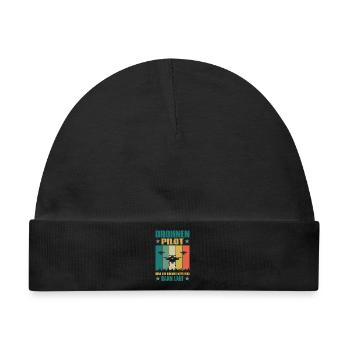 Drohne Geschenk Lustig Drohnenpilot FPV - Baby Premium Organic Mütze - Schwarz - Vorne