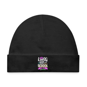 Top Koality School Girl - Baby Premium Organic Mütze - Schwarz - Vorne