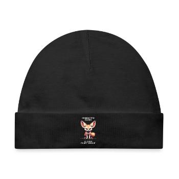 S-Tier Fluff-Schurke | Fennek, RPG - Baby Premium Organic Mütze - Schwarz - Vorne