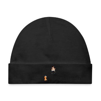 Lustiges Corgi-Taschen-Eimer-Hemd - Baby Premium Organic Mütze - Schwarz - Vorne
