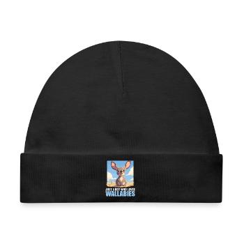 Wallabys Wallaby - Baby Premium Organic Mütze - Schwarz - Vorne