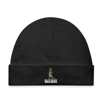 Wallabys Wallaby - Baby Premium Organic Mütze - Schwarz - Vorne