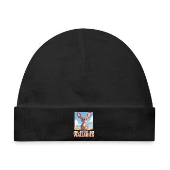 Wallabys Wallaby - Baby Premium Organic Mütze - Schwarz - Vorne