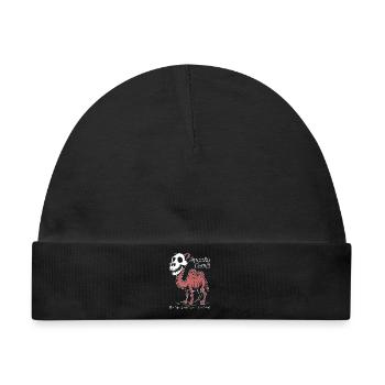 Spooky Camel Ghost in Desert - Baby Premium Organic Mütze - Schwarz - Vorne