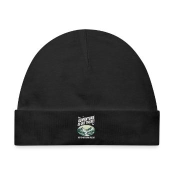 Adventure Is Out There Serial Killers - Baby Premium Organic Mütze - Schwarz - Vorne
