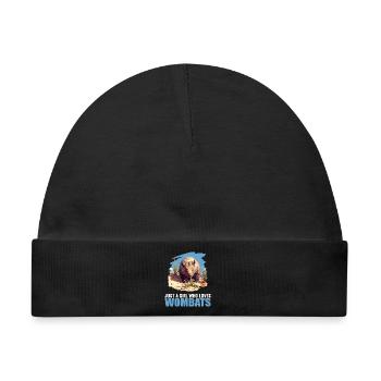 Wombats Wombat - Baby Premium Organic Mütze - Schwarz - Vorne