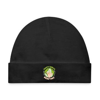 ASL Dolmetscher Gebärdensprache World Deaf Day - Baby Premium Organic Mütze - Schwarz - Vorne