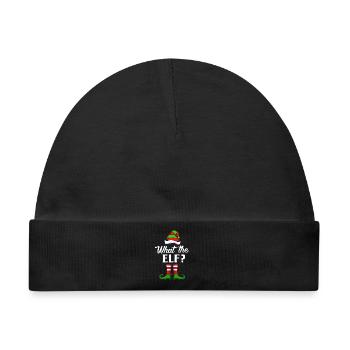 Elfe Elf Weihnachtsgeschenk - Baby Premium Organic Mütze - Schwarz - Vorne