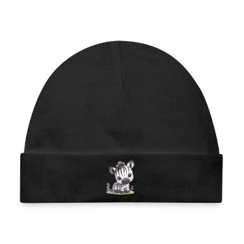Zebras Zebra - Baby Premium Organic Mütze - Schwarz - Vorne