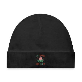Weihnachtsbaum Züchter - Baby Premium Organic Mütze - Schwarz - Vorne