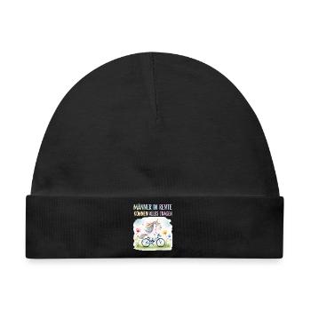 Rentner Einhorn Lustiger Spruch Rente Ruhestand - Baby Premium Organic Mütze - Schwarz - Vorne