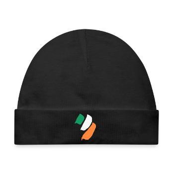 Irland Flagge  - Baby Premium Organic Mütze - Schwarz - Vorne