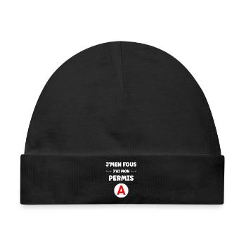 Führerschein-Humor - Baby Premium Organic Mütze - Schwarz - Vorne