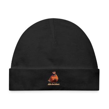 Fasane Fasan - Baby Premium Organic Mütze - Schwarz - Vorne