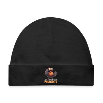 Fasane Fasan - Baby Premium Organic Mütze - Schwarz - Vorne