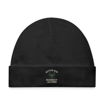 Hochbegabter Burnout-absolvent Mit Akademischem - Baby Premium Organic Mütze - Schwarz - Vorne