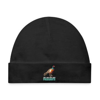 Fasane Fasan - Baby Premium Organic Mütze - Schwarz - Vorne