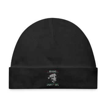 BEYOND NAUGHTY & NICE NIETZSCHE UGLY CHRISTMAS - Baby Premium Organic Mütze - Schwarz - Vorne