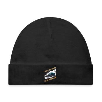 Winterdienst YOUR DRIVEWAY YOUR PROBLEM Lustig - Baby Premium Organic Mütze - Schwarz - Vorne