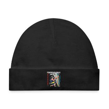 Angetrieben von Chalk- und Beta-Kletterdesign - Baby Premium Organic Mütze - Schwarz - Vorne