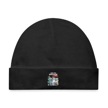 Was der Phoque Normandy Regional Humor Pride - Baby Premium Organic Mütze - Schwarz - Vorne