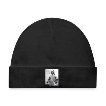 Haile Selassie I Jah Rastafari Rasta Reggae Roots  - Baby Premium Organic Mütze - Schwarz - Vorne