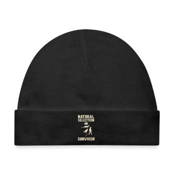 Charles Darwin Geschenk Natürliche - Baby Premium Organic Mütze - Schwarz - Vorne