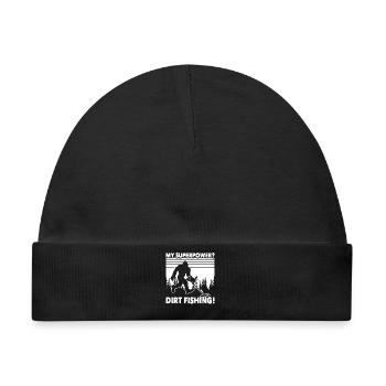 Dirt Fishing Big Foot - Baby Premium Organic Mütze - Schwarz - Vorne