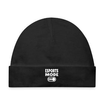 Esports Mode ON – Gaming - Baby Premium Organic Mütze - Schwarz - Vorne