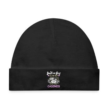 Casino Spieler Gambling - Baby Premium Organic Mütze - Schwarz - Vorne