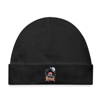  Ritual Dunkler Magier Okkult Symbol Vollmond - Baby Premium Organic Mütze - Schwarz - Vorne