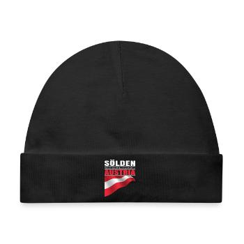 Sölden - Baby Premium Organic Mütze - Schwarz - Vorne