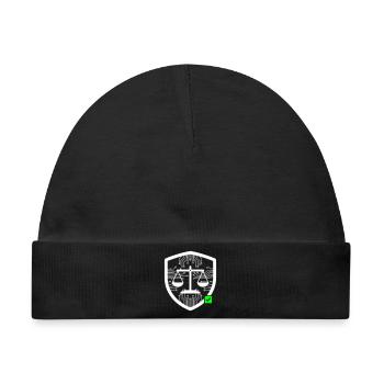 Cyber Security Schild Waage Tech Vektor - Baby Premium Organic Mütze - Schwarz - Vorne