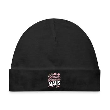 Kölsche Karnevalsmaus Karneval Köln Kölner Maus - Baby Premium Organic Mütze - Schwarz - Vorne