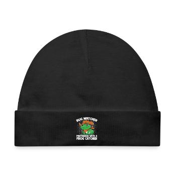 Frog Catcher Bug Watcher Partnered With Catcher - Baby Premium Organic Mütze - Schwarz - Vorne