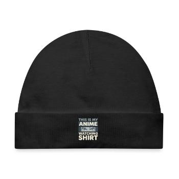 Fokus an: Das ultimative Anime-Shirt - Baby Premium Organic Mütze - Schwarz - Vorne