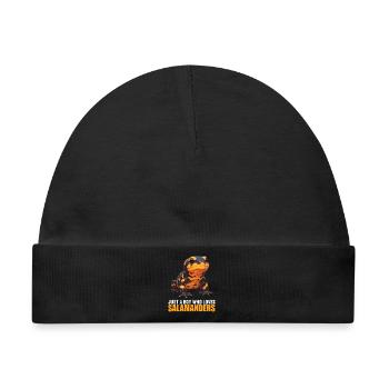 Feuersalamander Salamander - Baby Premium Organic Mütze - Schwarz - Vorne