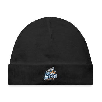 Ziehhhh Skispringen Flug durchs Stadion - Baby Premium Organic Mütze - Schwarz - Vorne